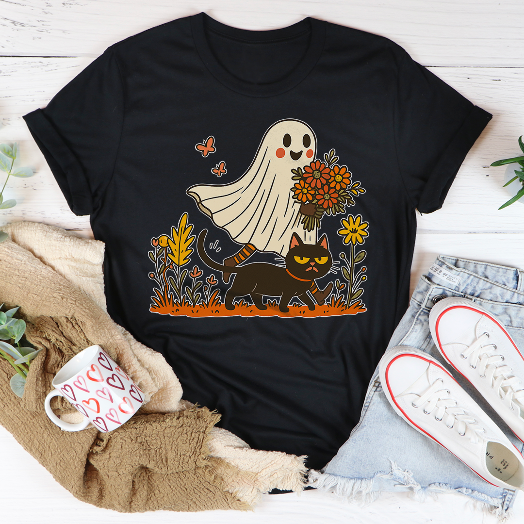 Spooky Season With Cat Tee