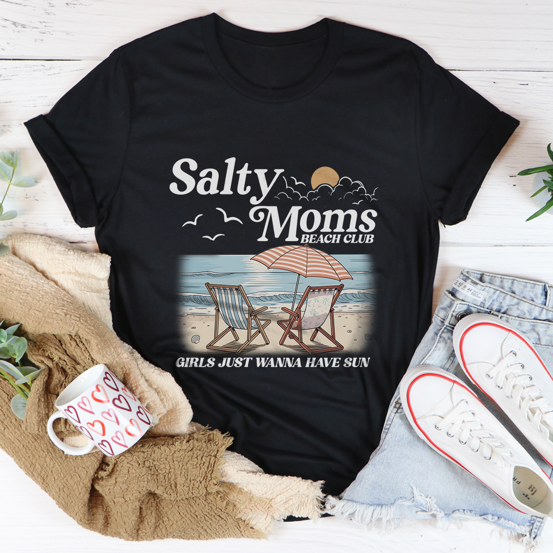 Salty Moms Beach Club Tee