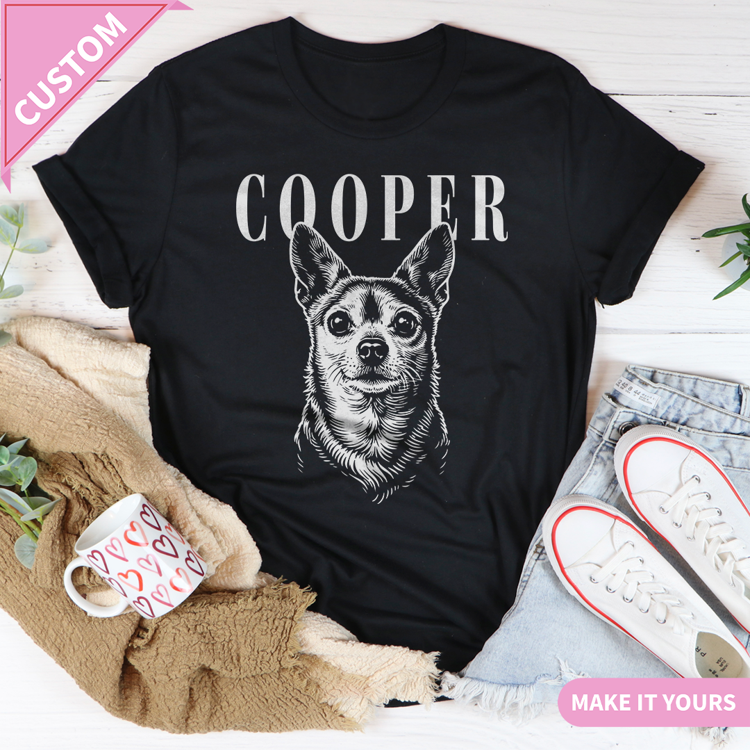 Personalized Pet Photo And Name Tee