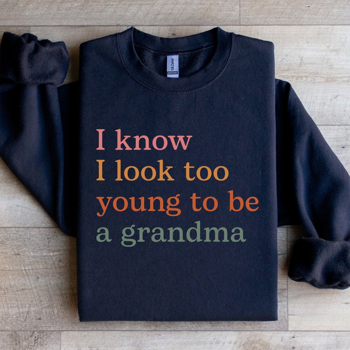 Sudadera polar acogedora para abuela – «Sé que parezco demasiado joven para ser abuela»