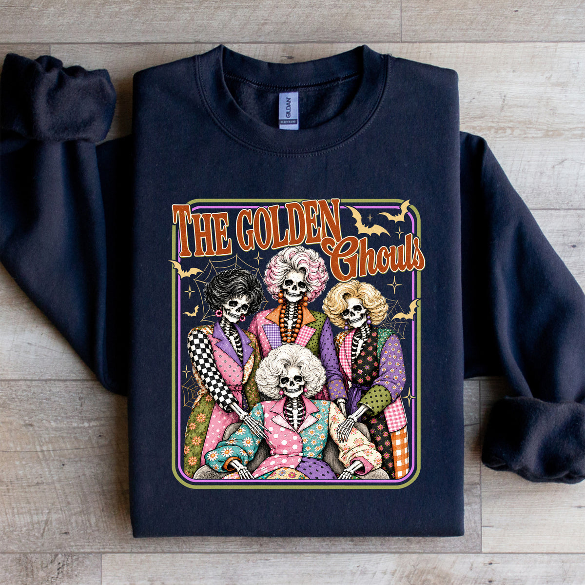 Damen-Sweatshirt „The Golden Ghouls Skeleton“