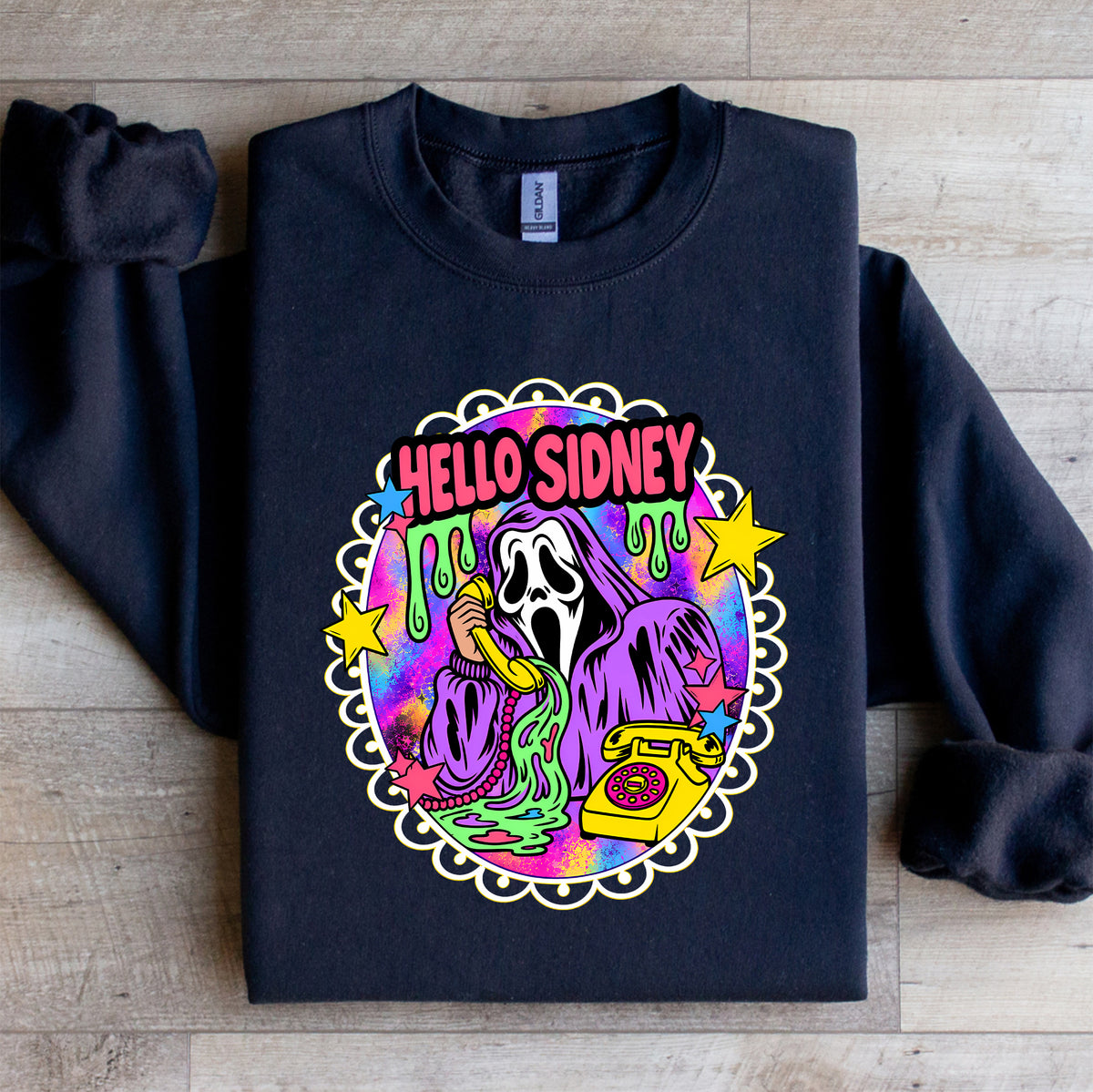 Hallo Sidney Retro-Geist-Sweatshirt