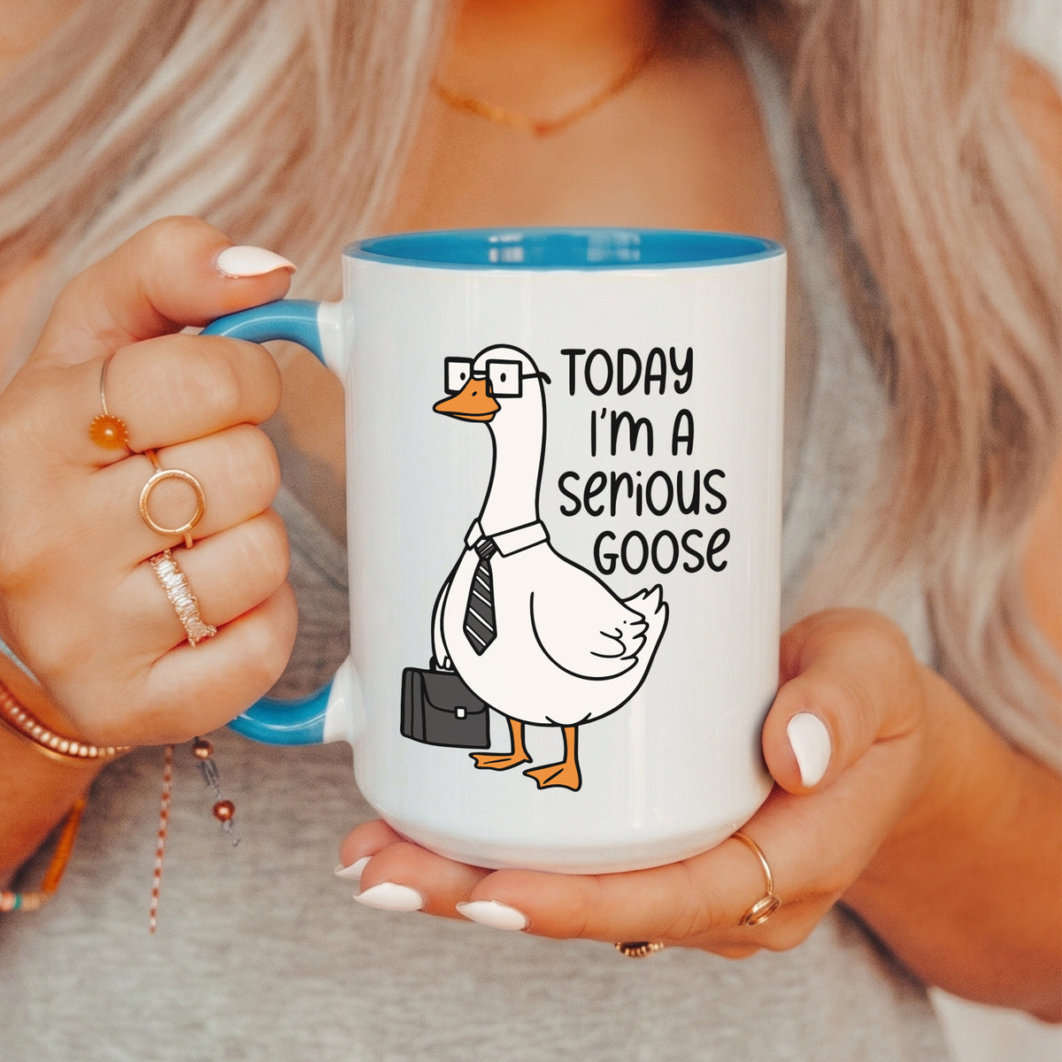 Today I'm A Serious Goose Mug