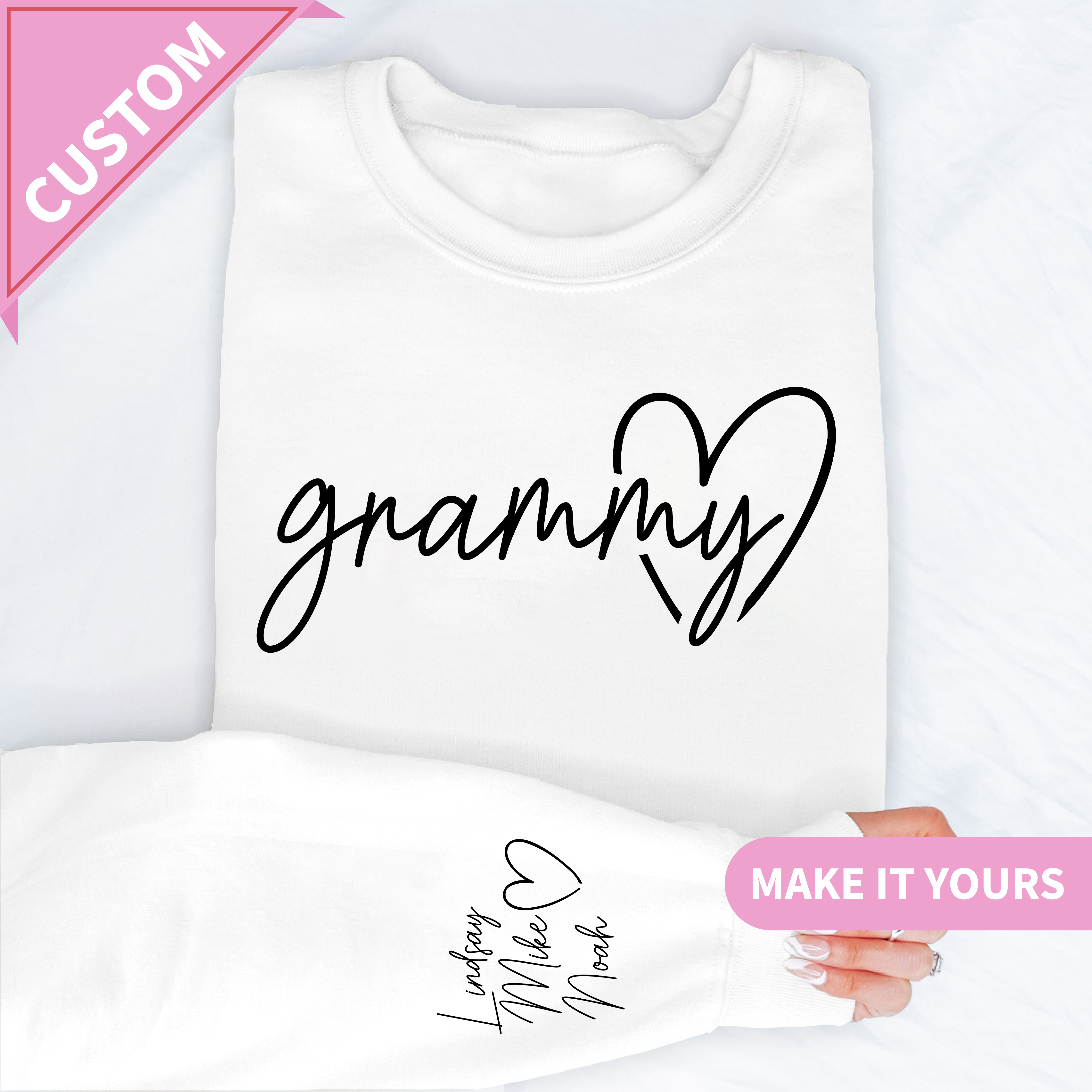 Personalized Grammy Sweatshirt With Custom Custom Grandkids Names