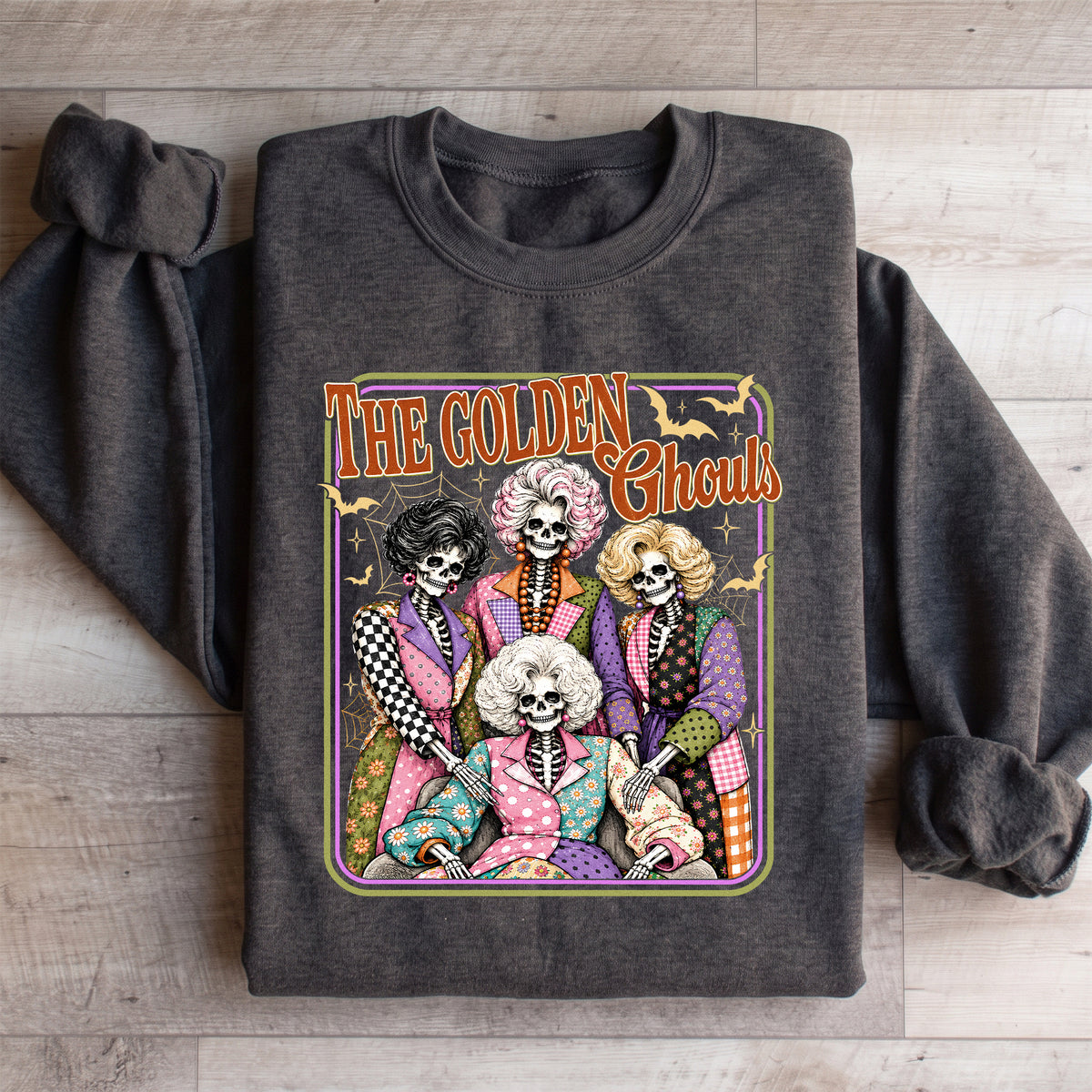 Damen-Sweatshirt „The Golden Ghouls Skeleton“