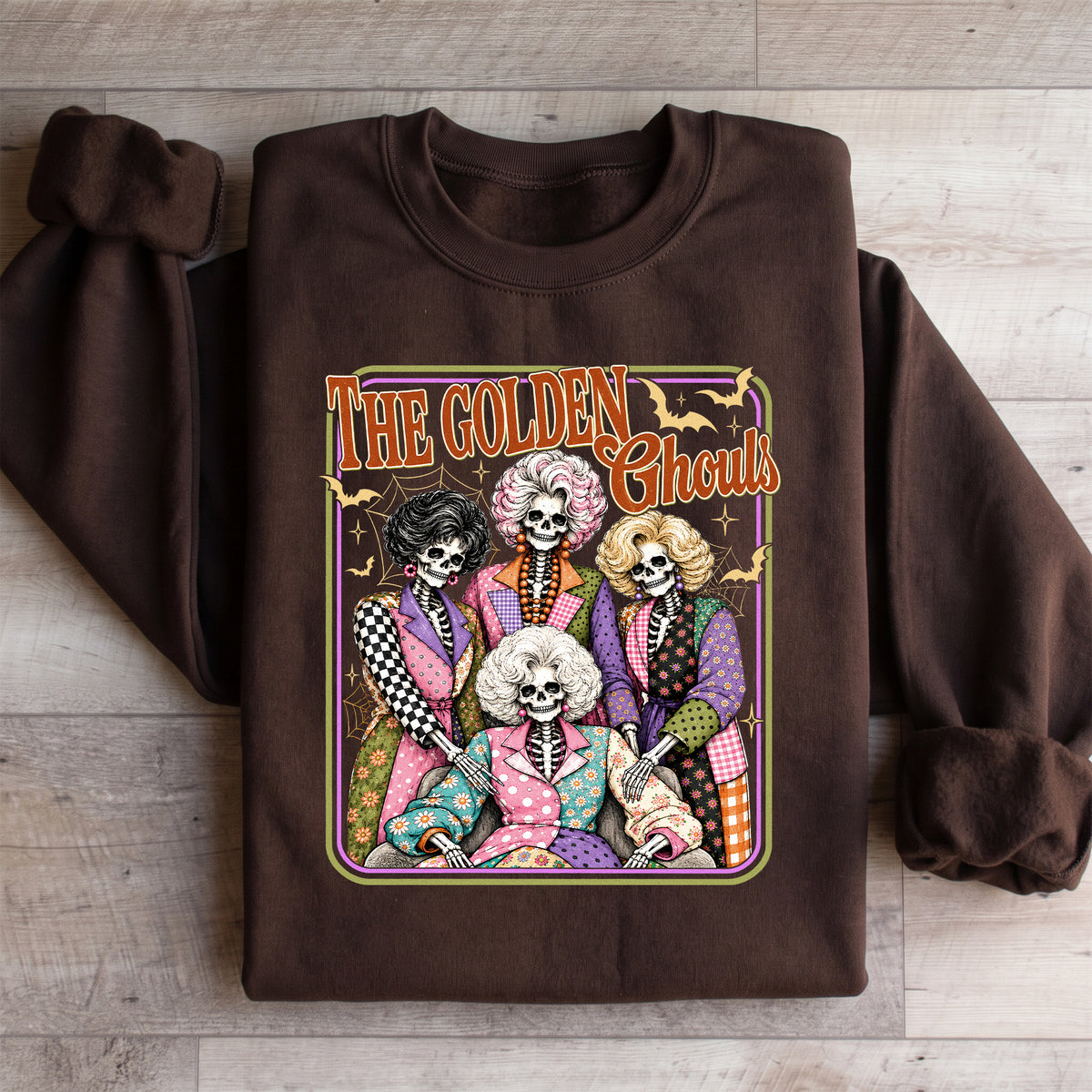 Damen-Sweatshirt „The Golden Ghouls Skeleton“