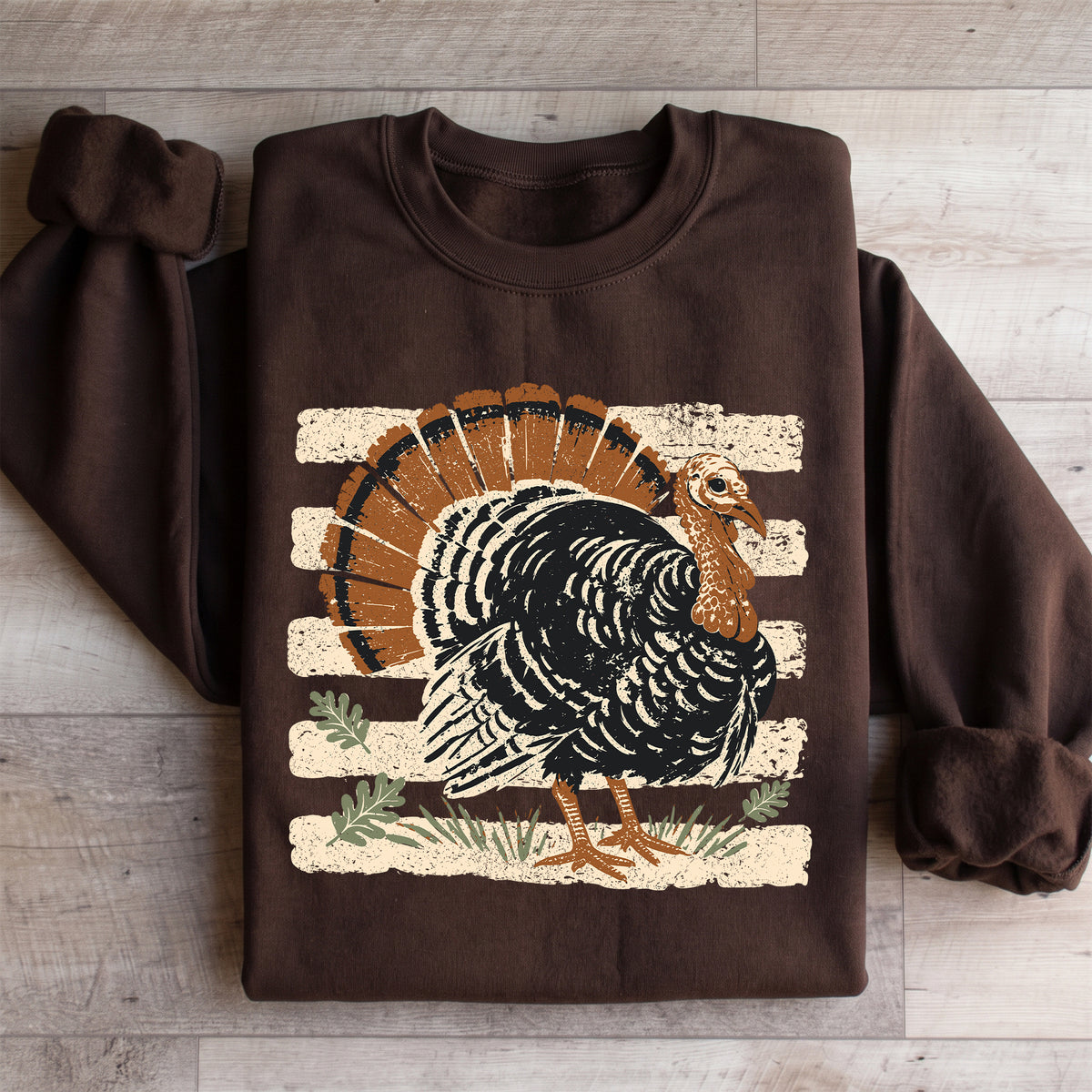 Sudadera vintage con pavo de Acción de Gracias