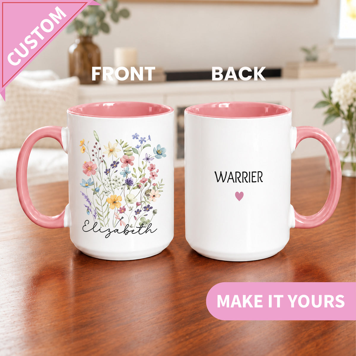 Personalized Breast Cancer Survivor Mug
