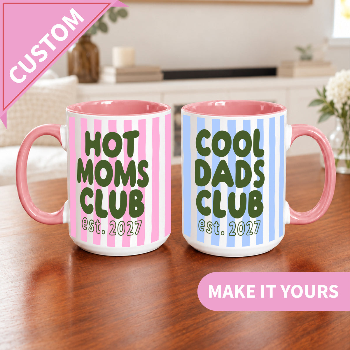 Personalized Cool Dads Club  Mug with Year