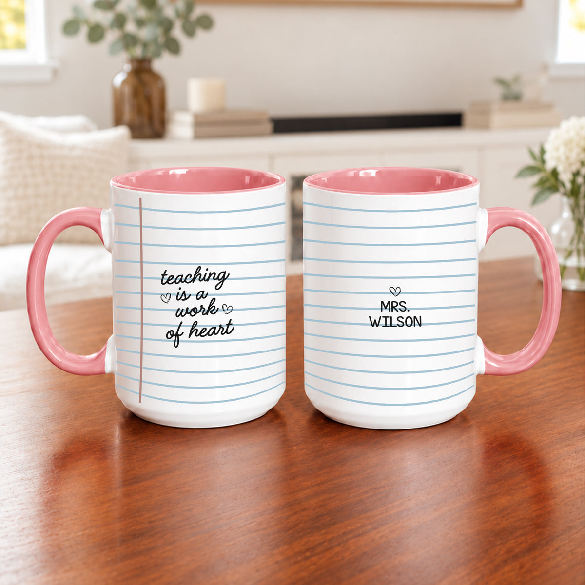 Personalisierte Tasse für Lehrkräfte - ein Werk des Herzens