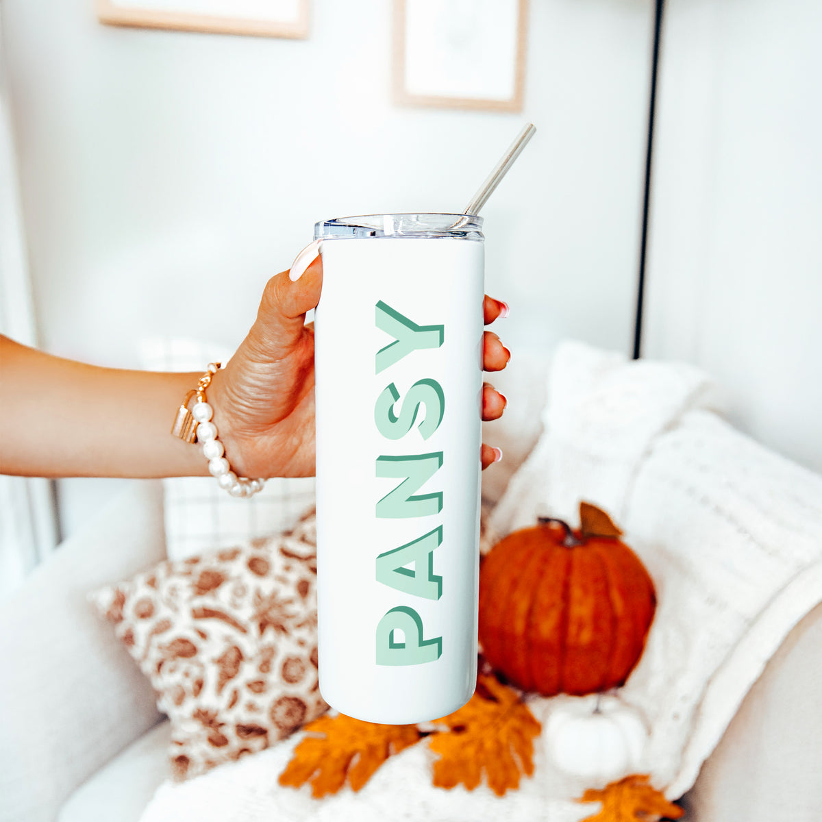 Personalized Shadow Name Tumbler