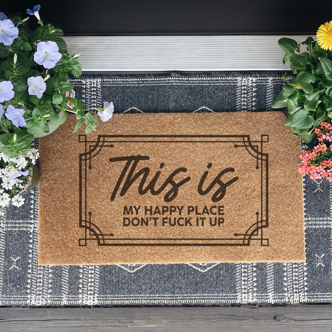 This Is My Happy Place Doormat