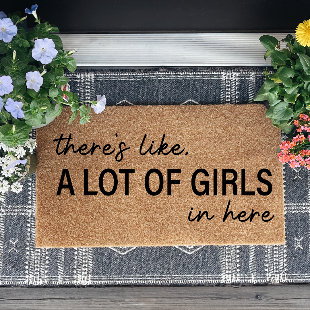 There's Like A Lot Of Girls In Here Funny Doormat