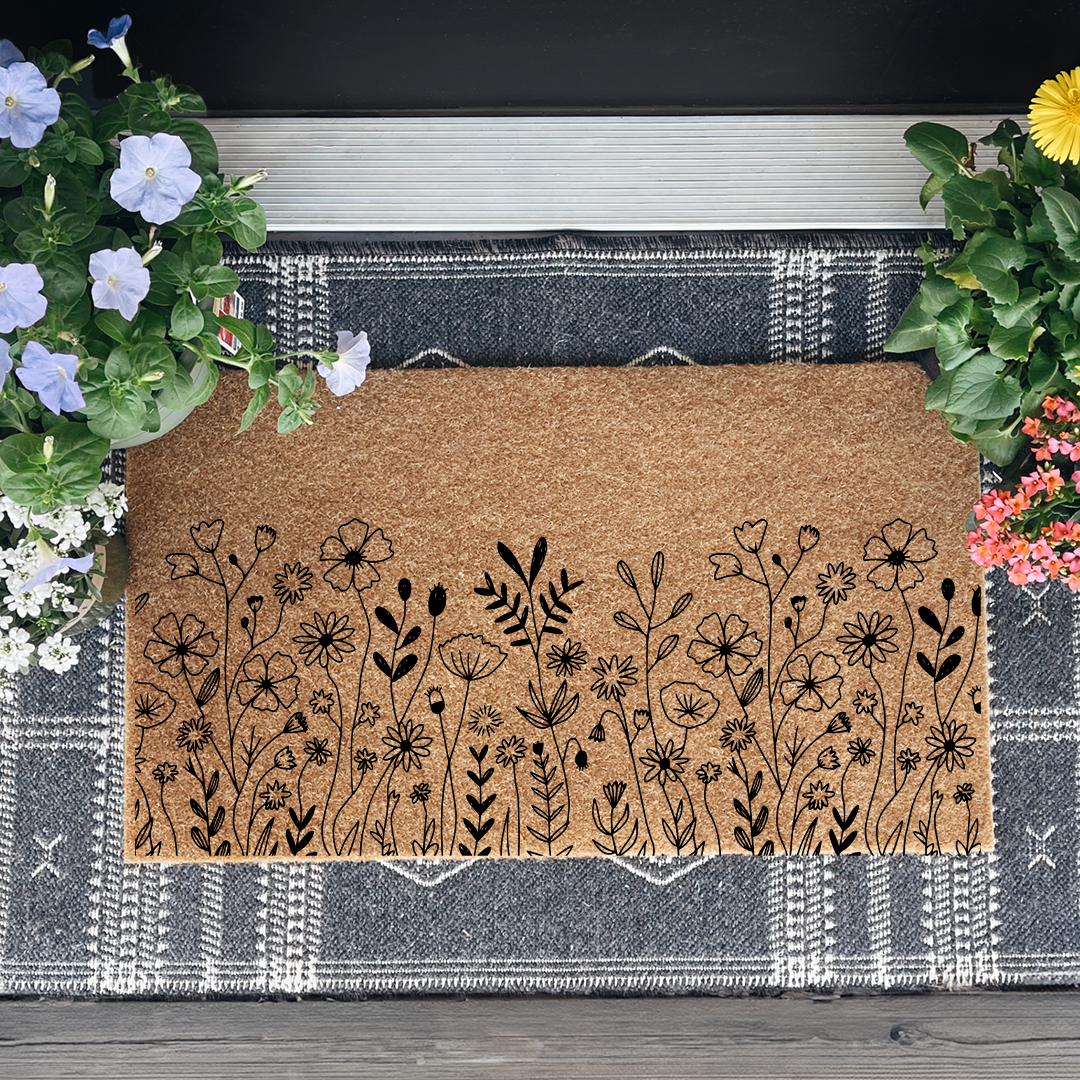 Wildflower Welcome Doormat