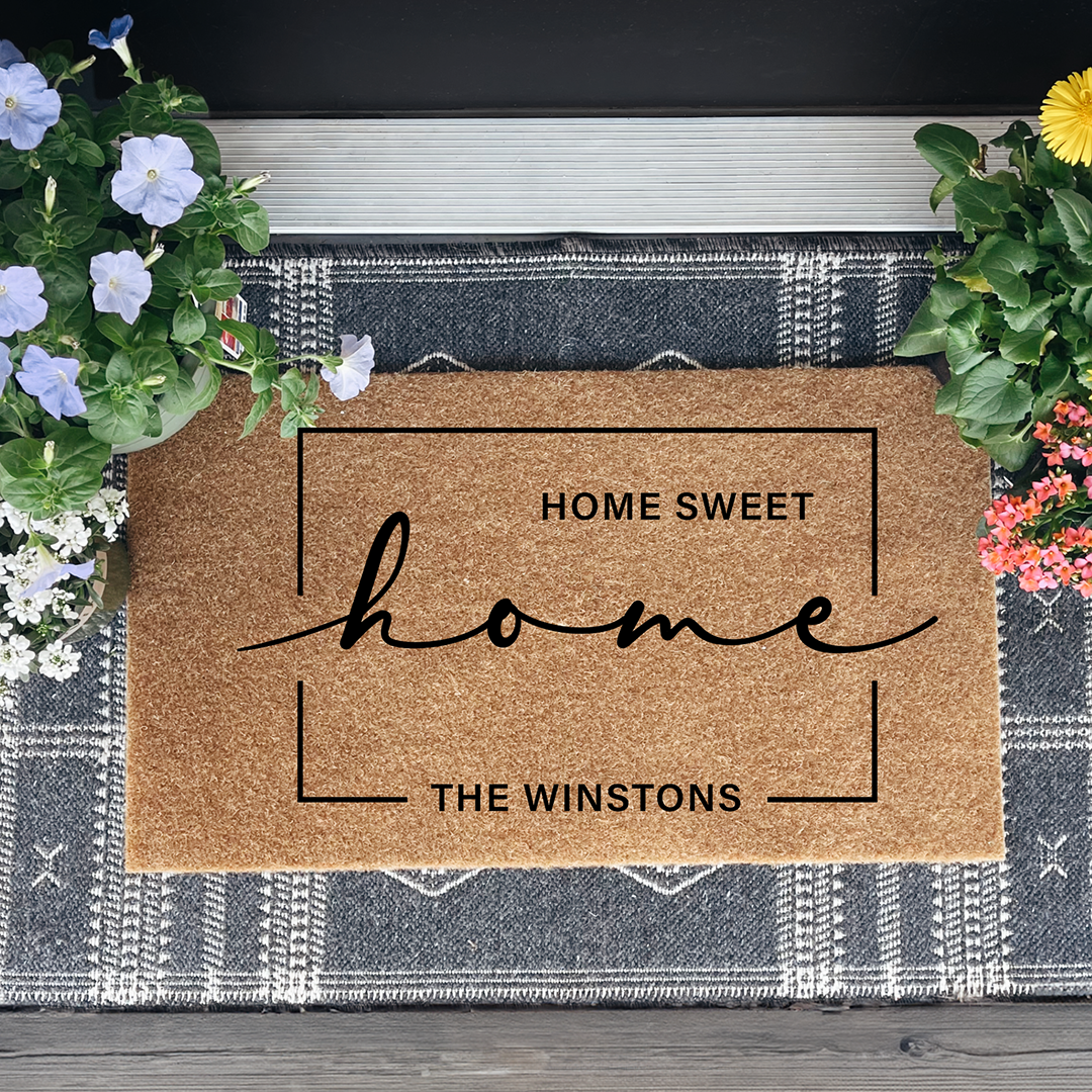 Personalized Home Sweet Home Doormat