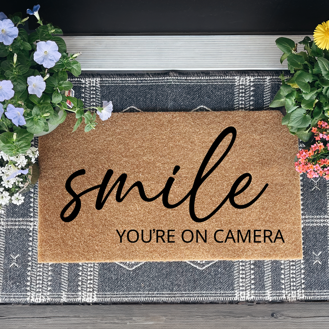 Smile You're On Camera Doormat
