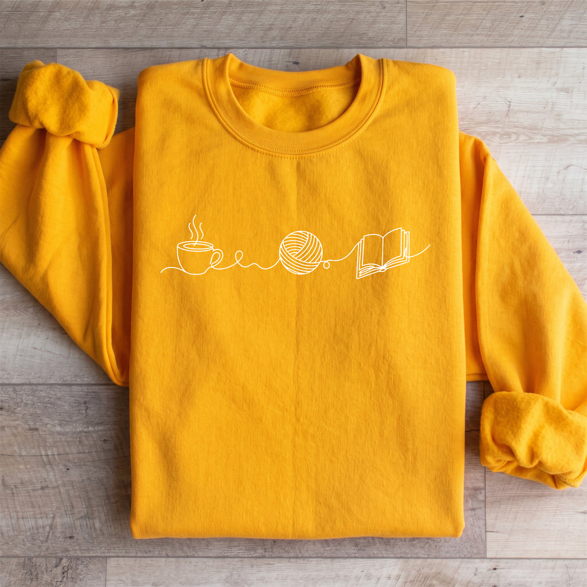 Coffee Yarn And Book Sweatshirt