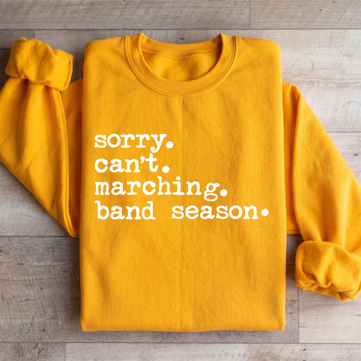 Sorry Can't Marching Band Season Band Mom Cozy Fleece Sweatshirt