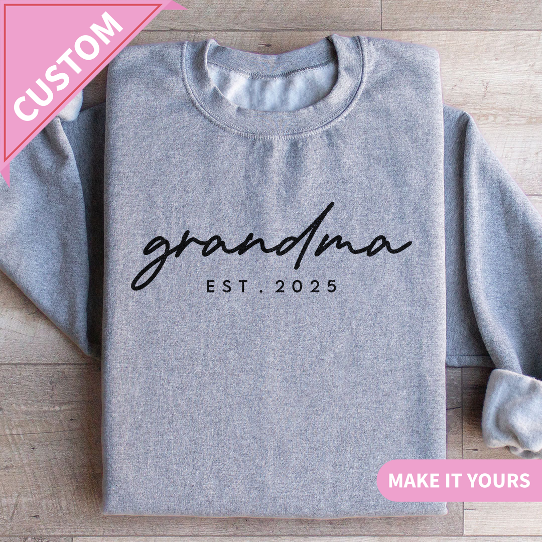Personalized Grandma Est Sweatshirt