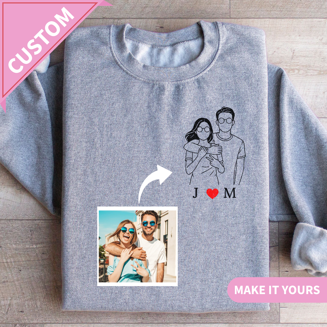 Custom Lover’s Add Your Photo Sweatshirt