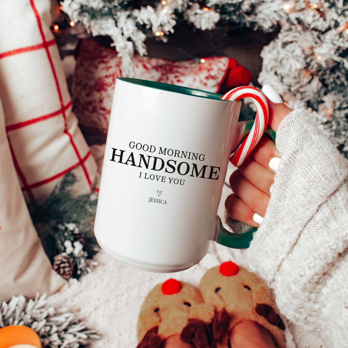 Mug personnalisé « Bonjour, beau gosse »