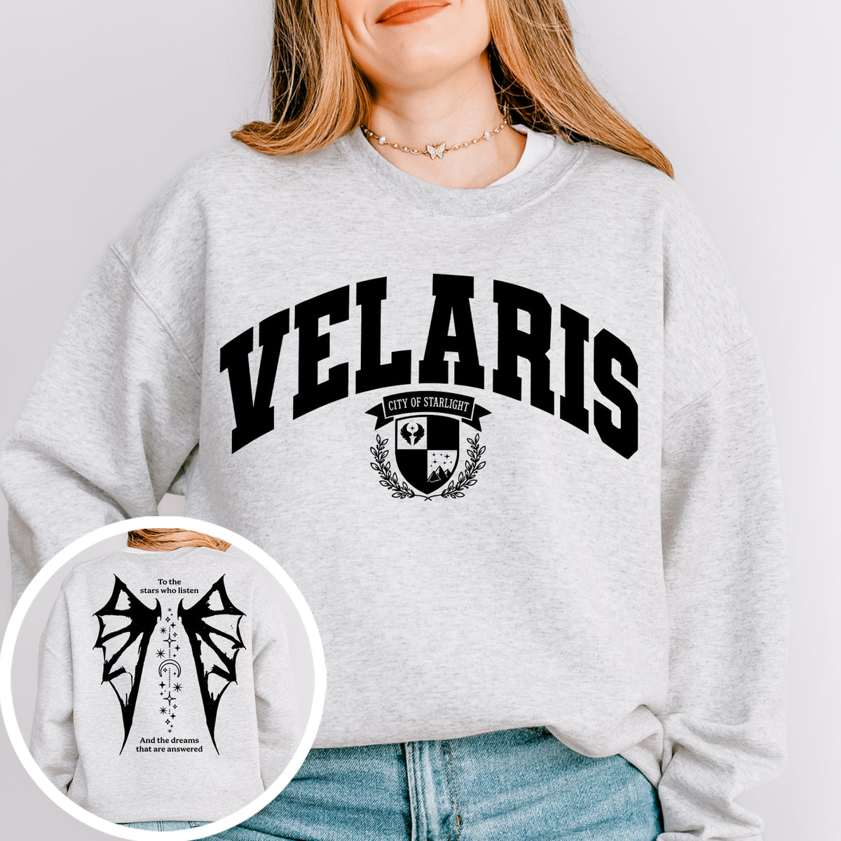 Sudadera Velaris, ciudad de luces estelares