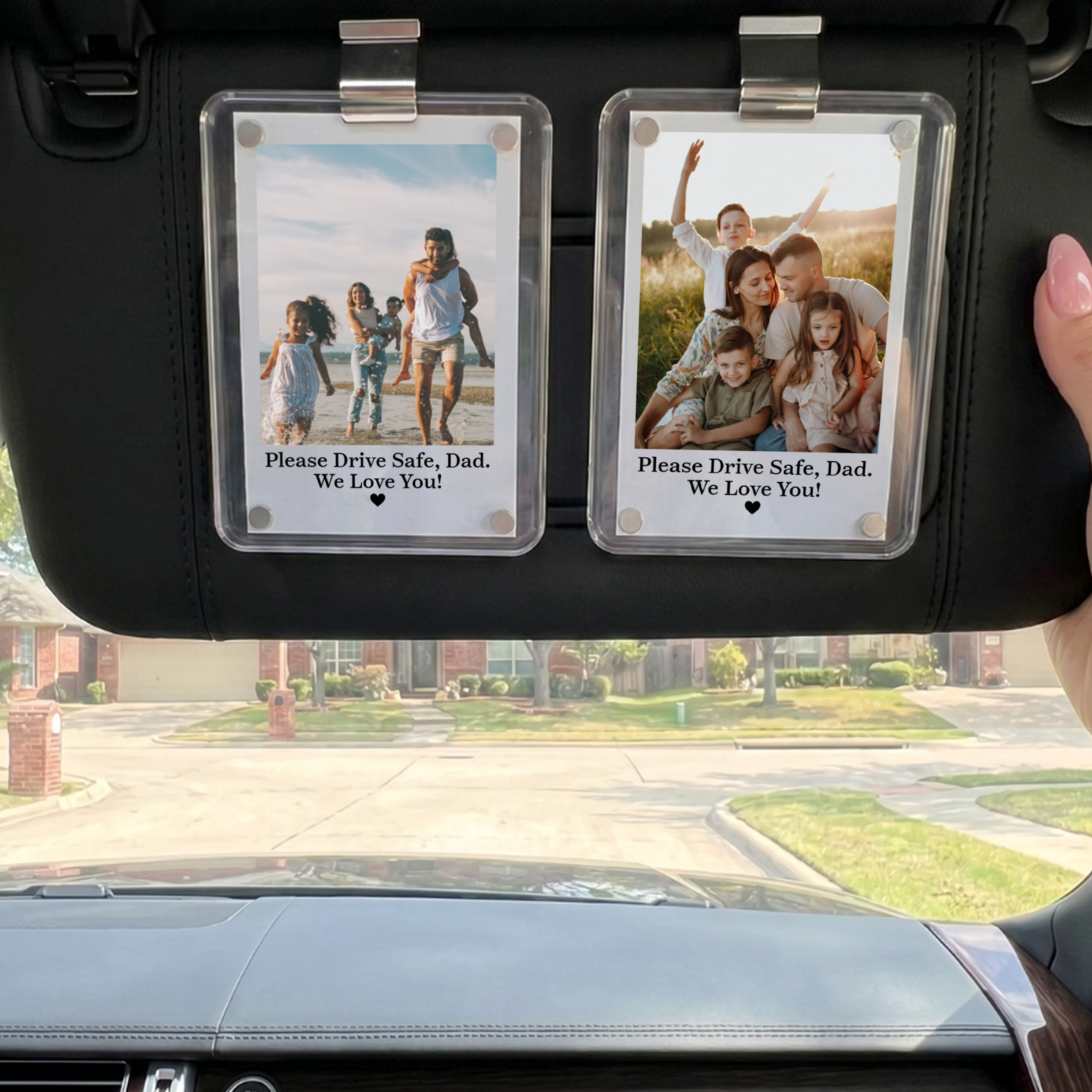 Personalized Photo Car Visor Clip