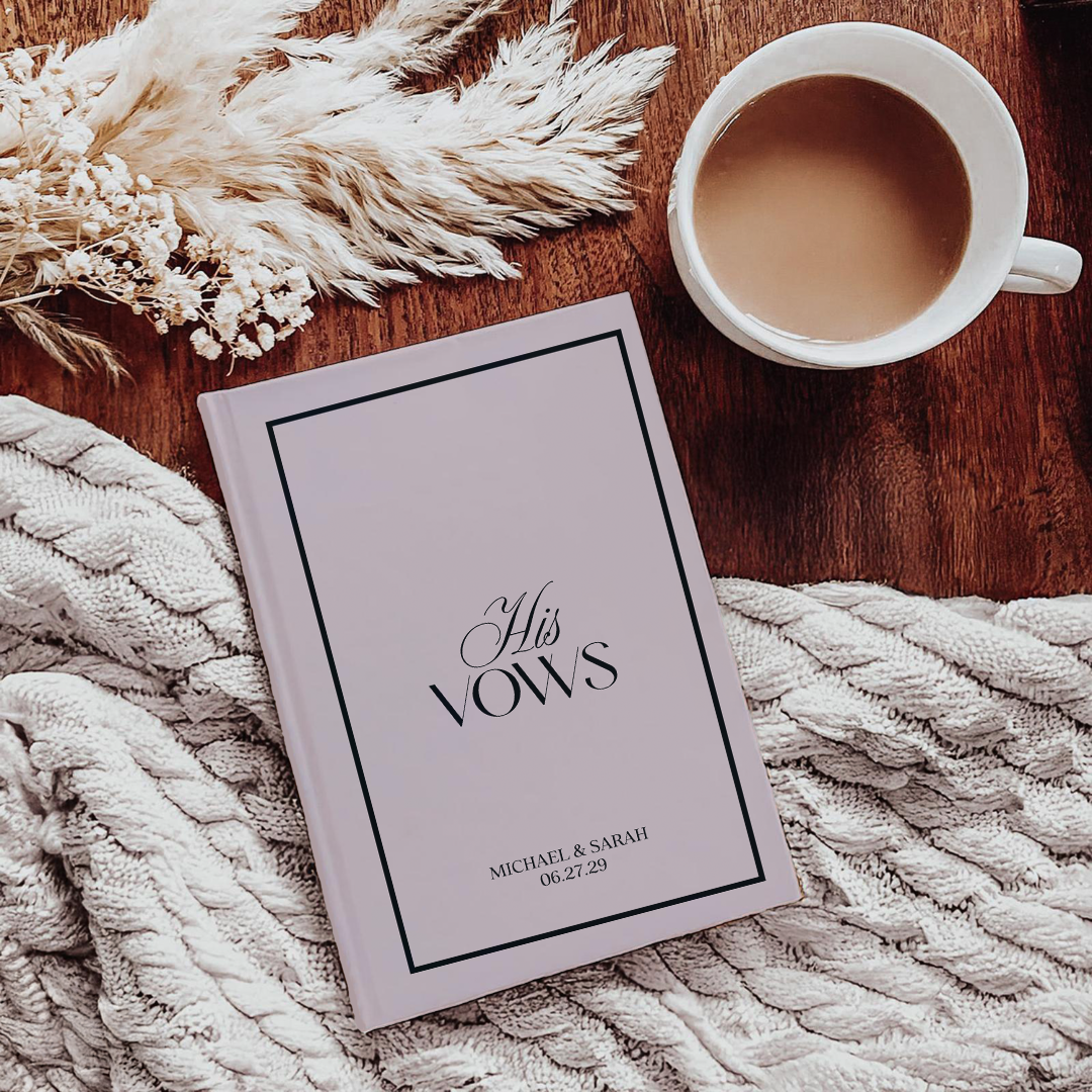Personalized His And Her Vows Journal