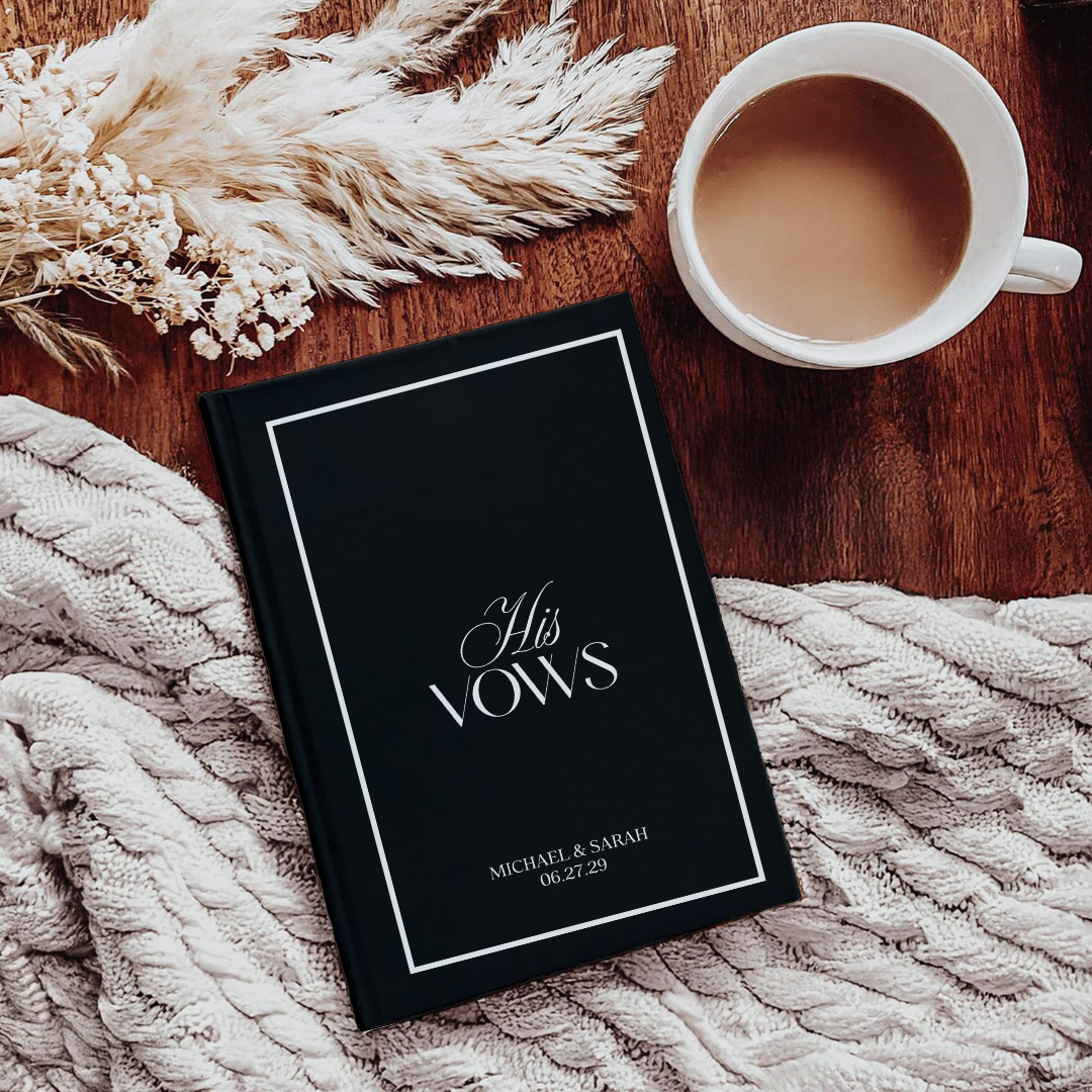 Personalized His And Her Vows Journal