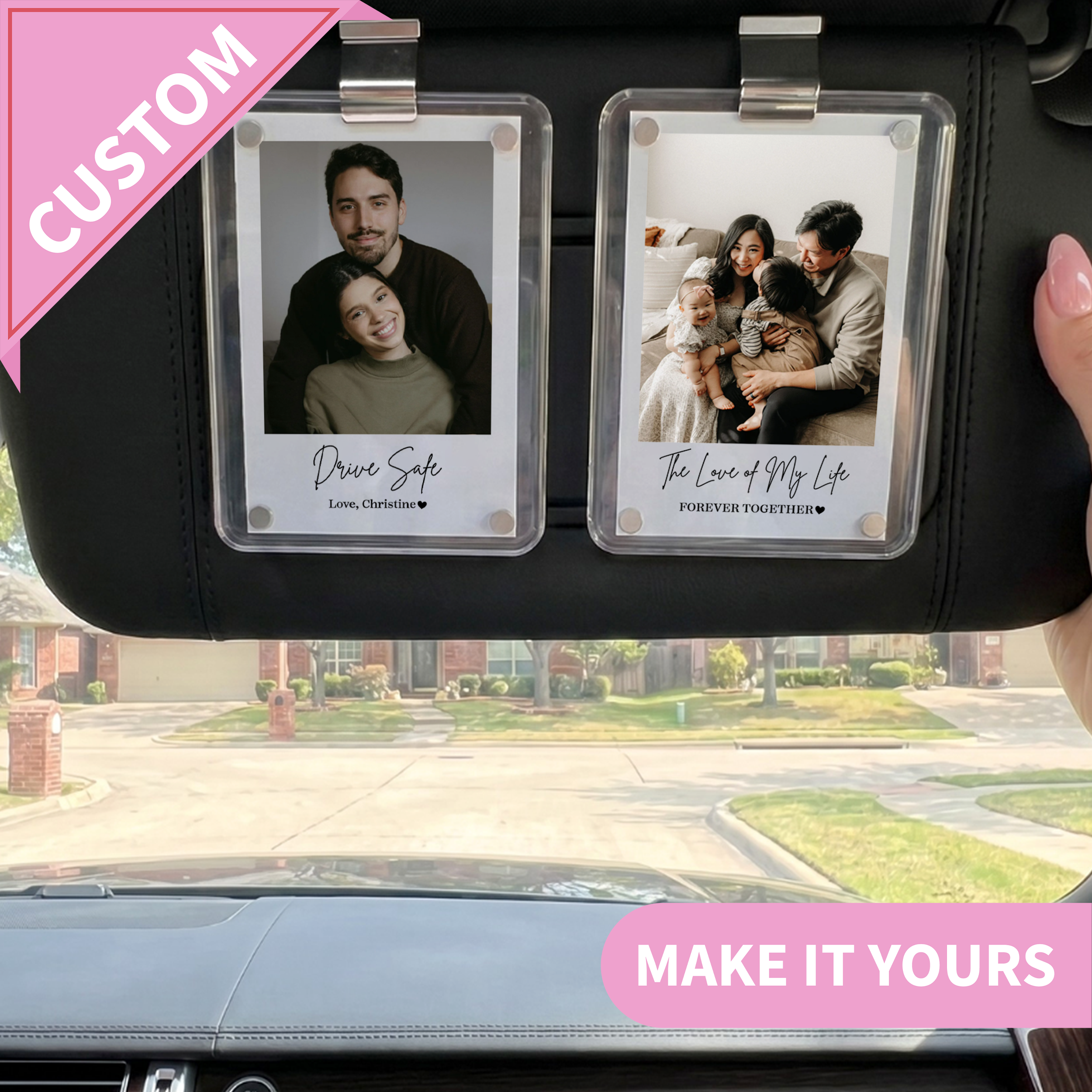 Personalized The Love Of My Life Car Visor Clip