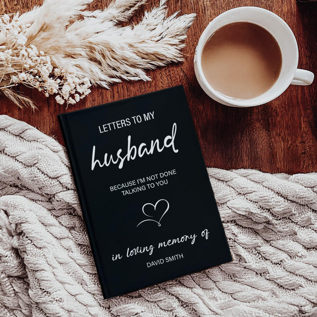 Personalized Letters to My Husband Grief Journal