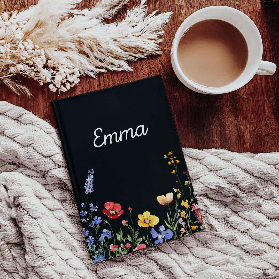 Personalized Wildflower Journal