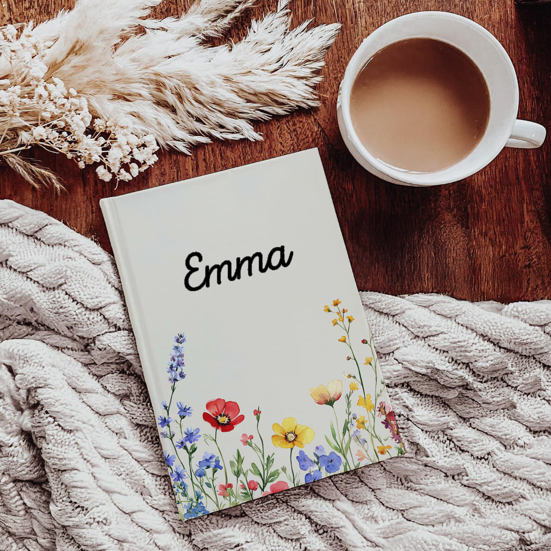 Personalized Wildflower Journal