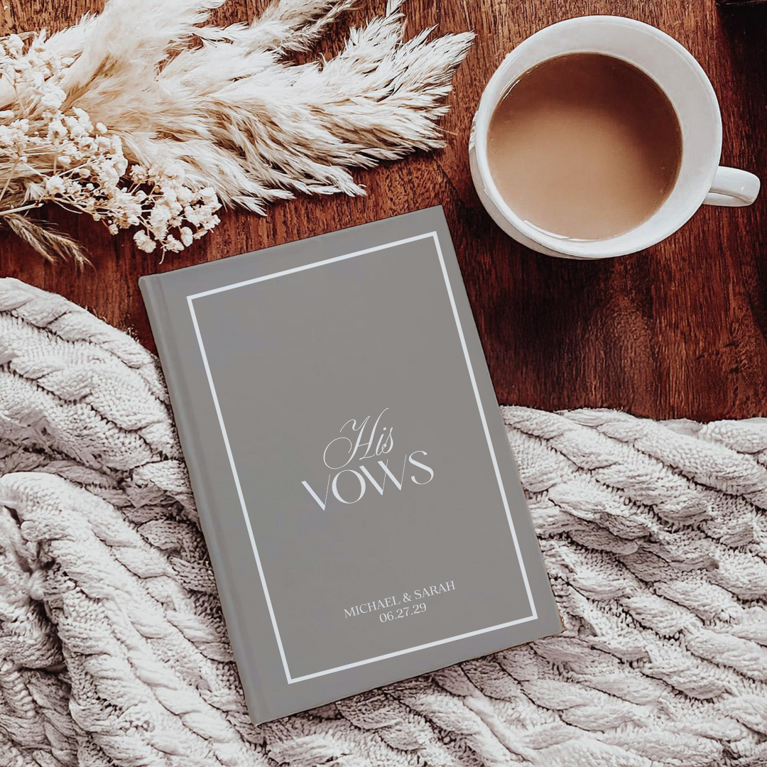 Personalized His And Her Vows Journal