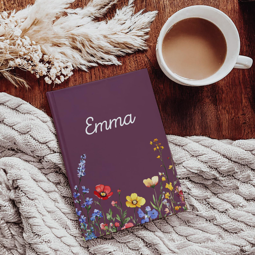 Personalized Wildflower Journal