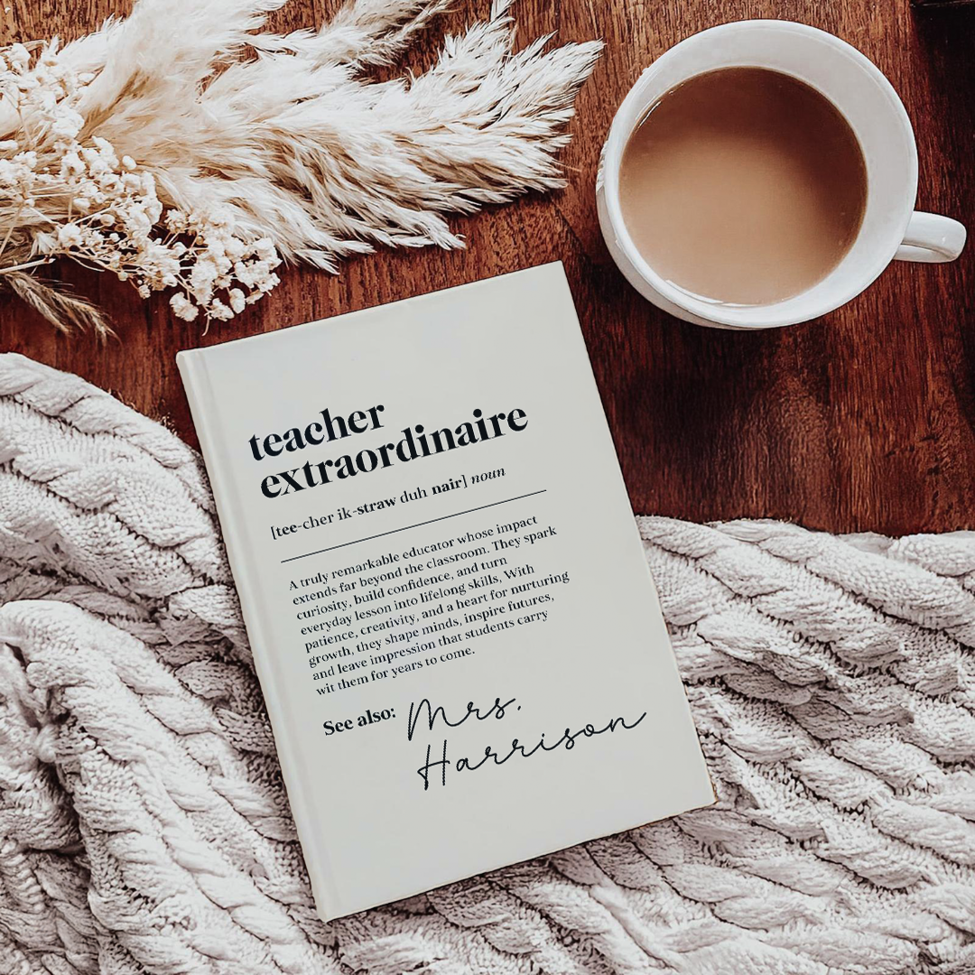 Personalized Teacher Definition Journal