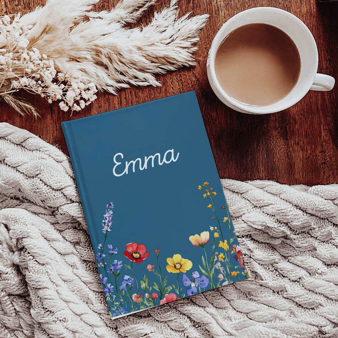 Personalized Wildflower Journal