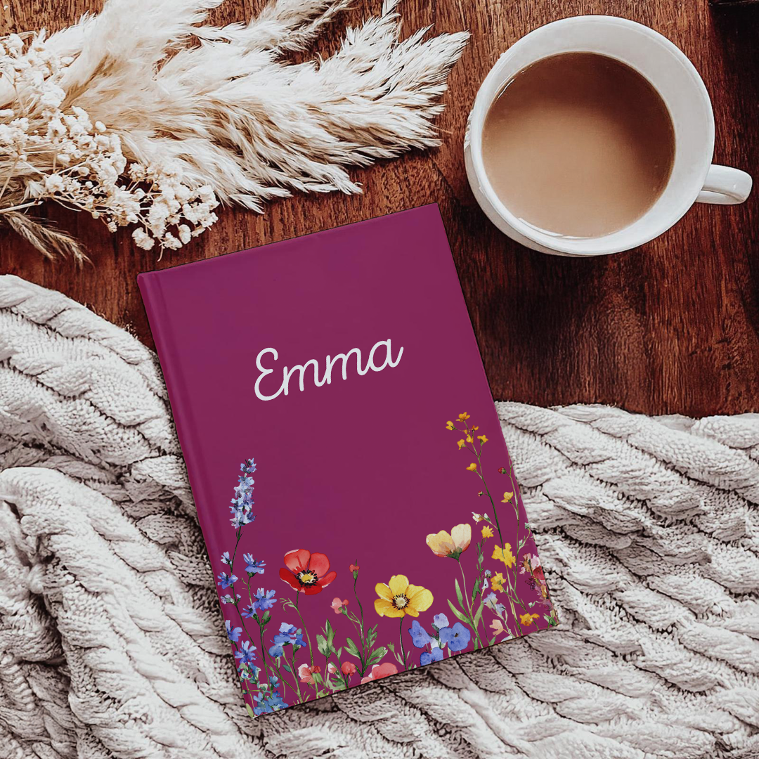 Personalized Wildflower Journal