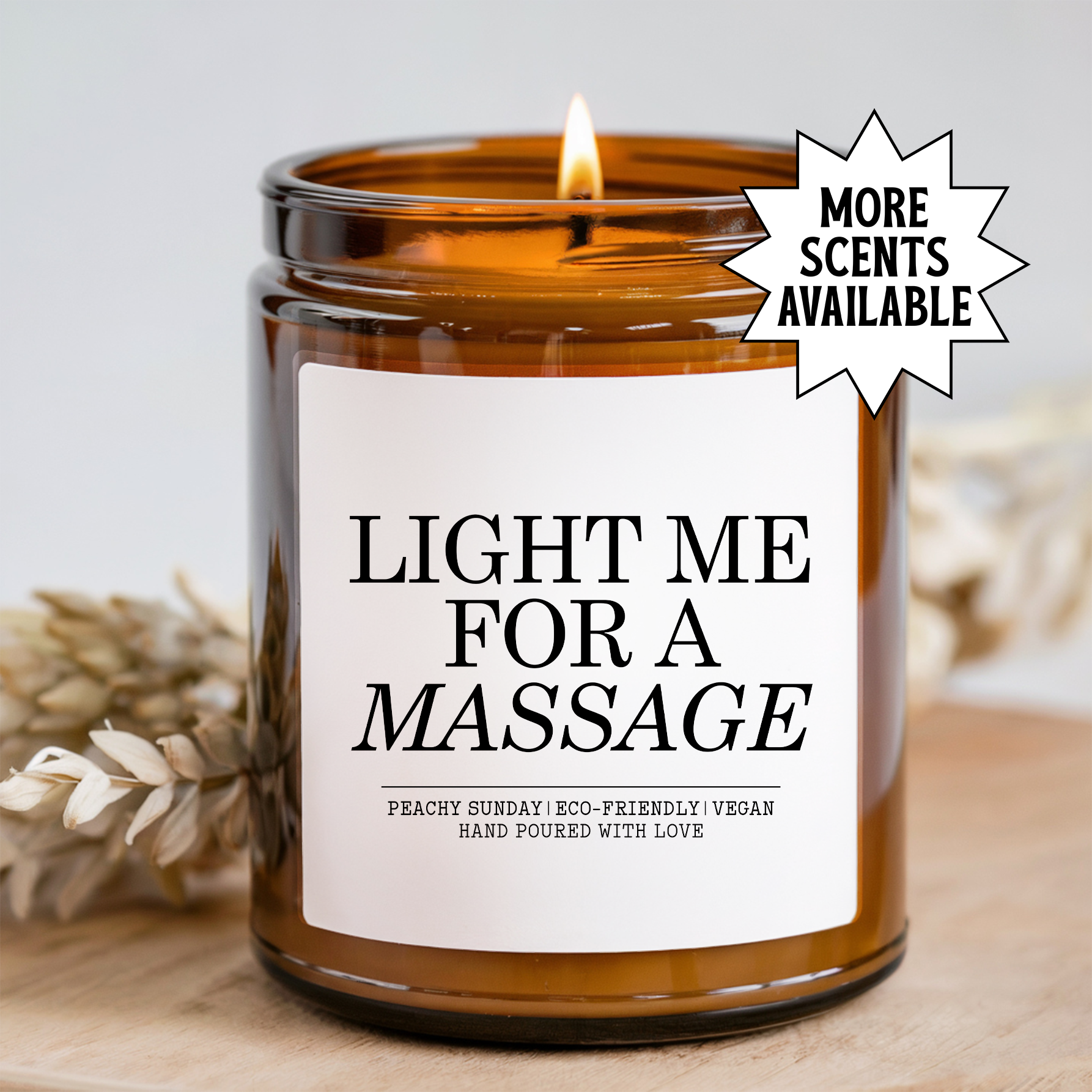 Light Me For A Massage Candle