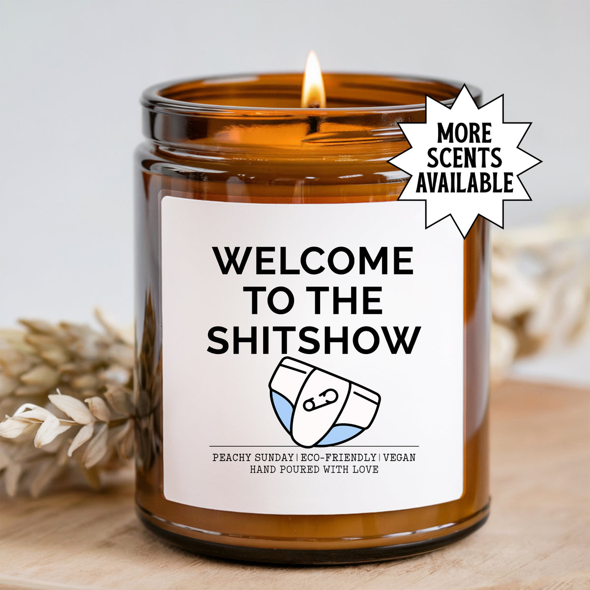 Willkommen bei der Shitshow-Kerze