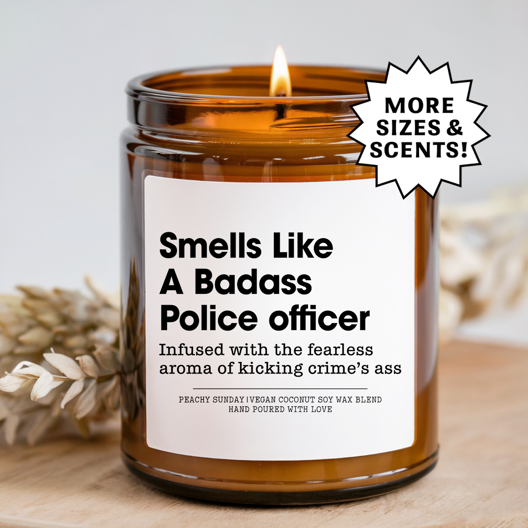 Smells Like A Badass Police Officer Candle