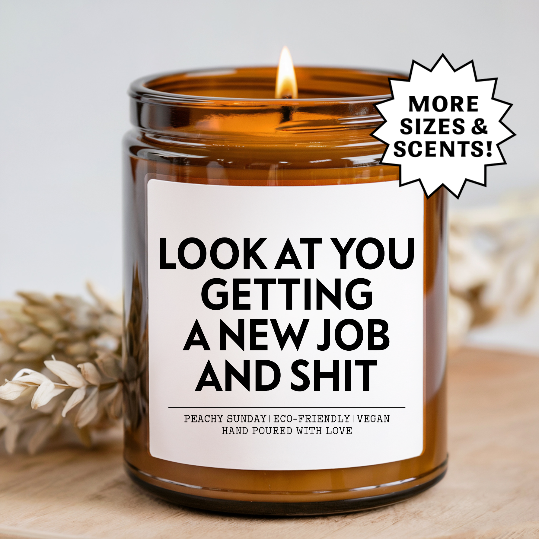 Congrats On Your New Job Gift Candle
