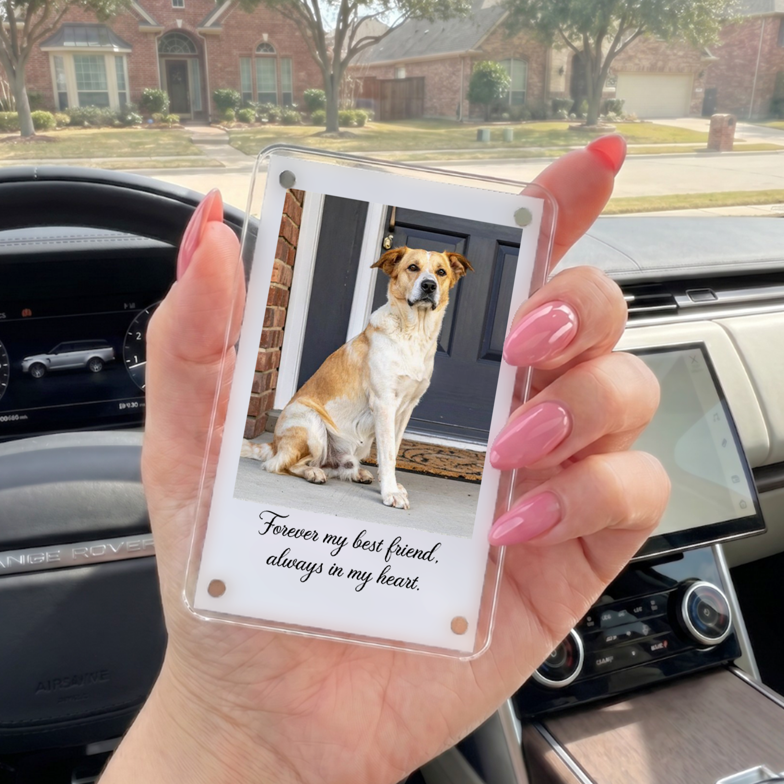 Personalized Dog Sympathy Car Visor Clip