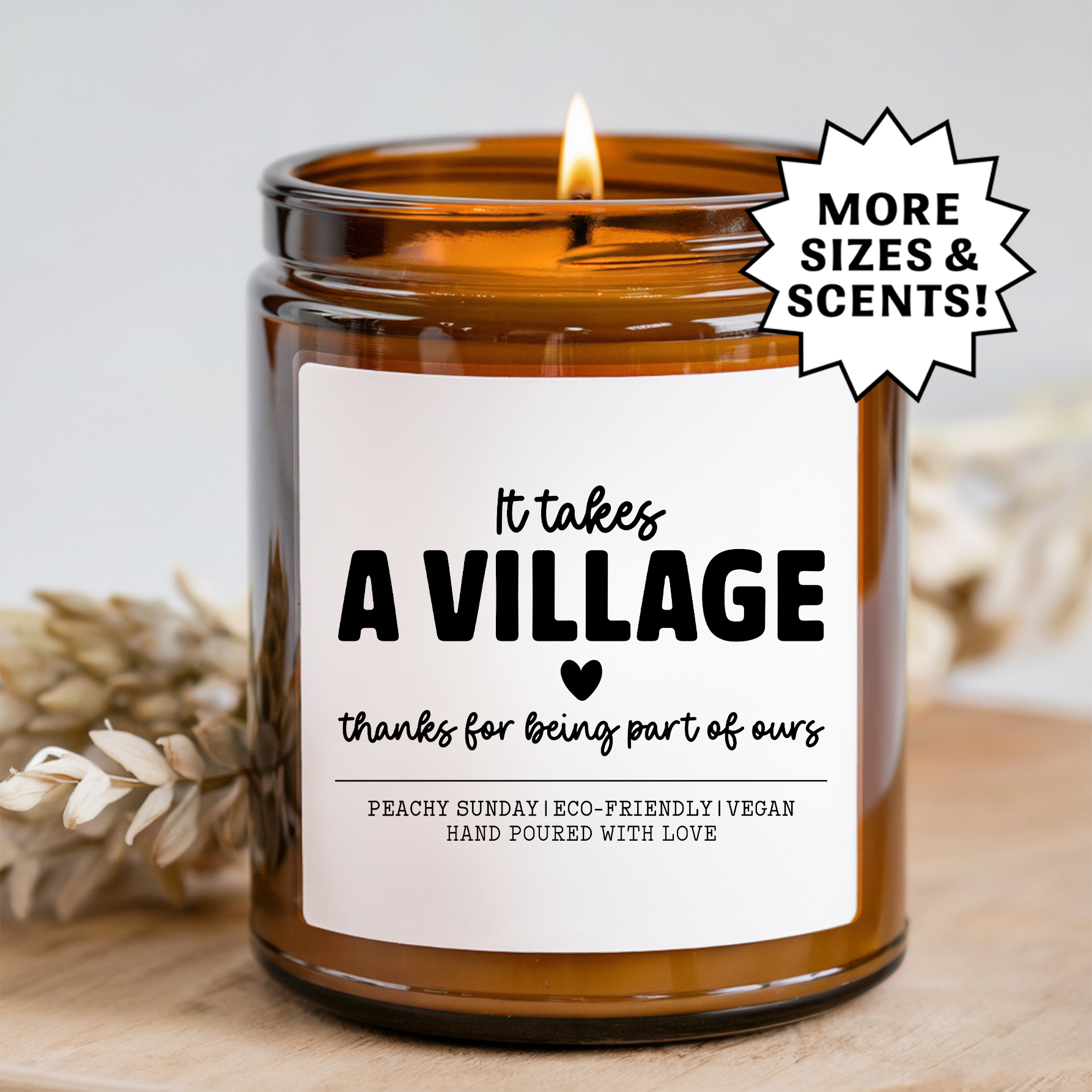 It Takes A Village Gift Candle
