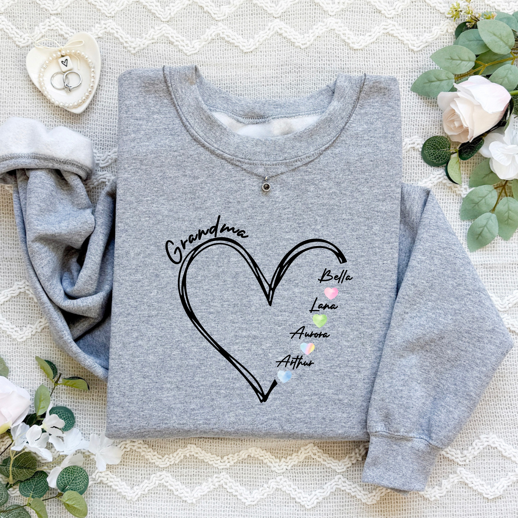 Personalized Grandkids Names Sweatshirt