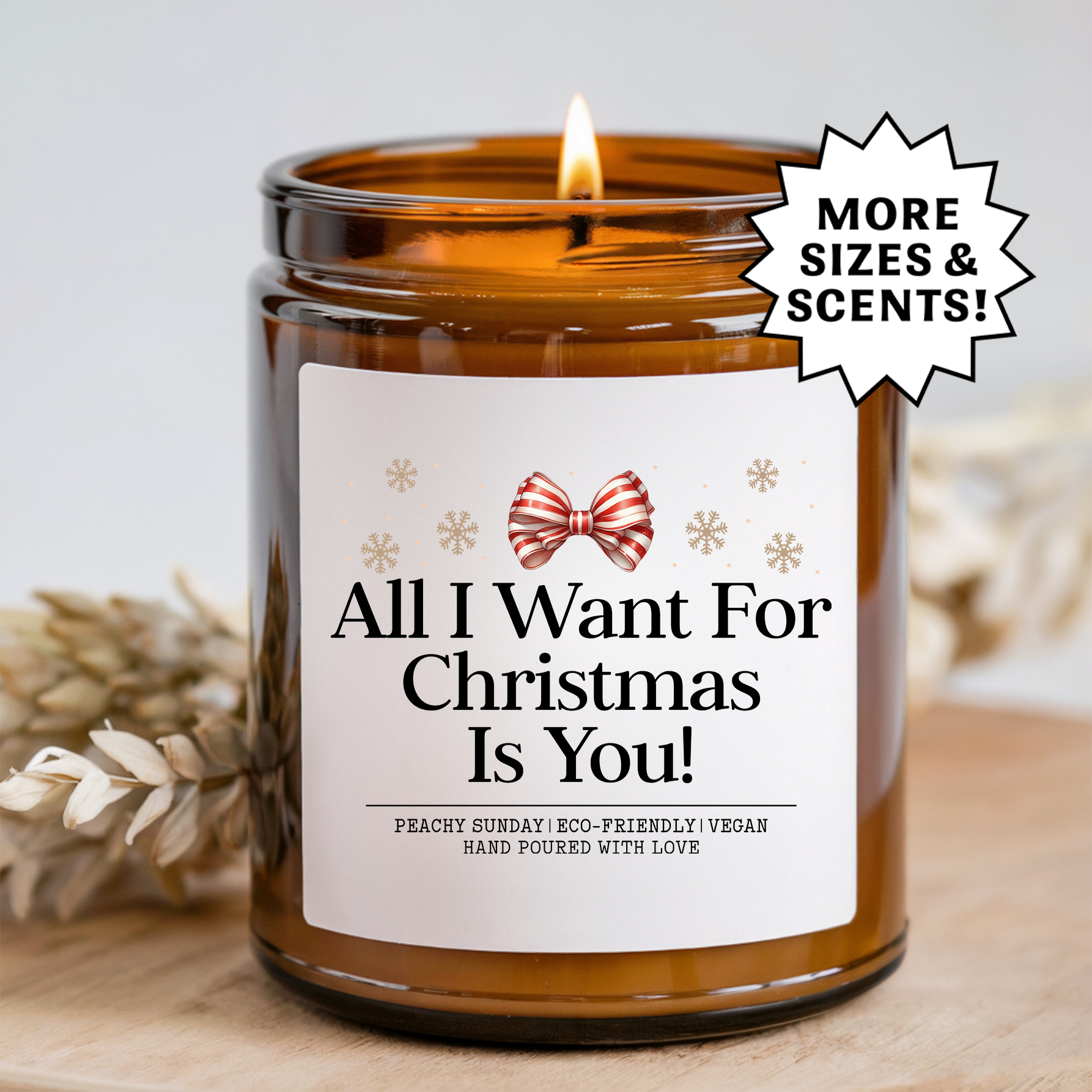 All I Want For Christmas Is You Candle