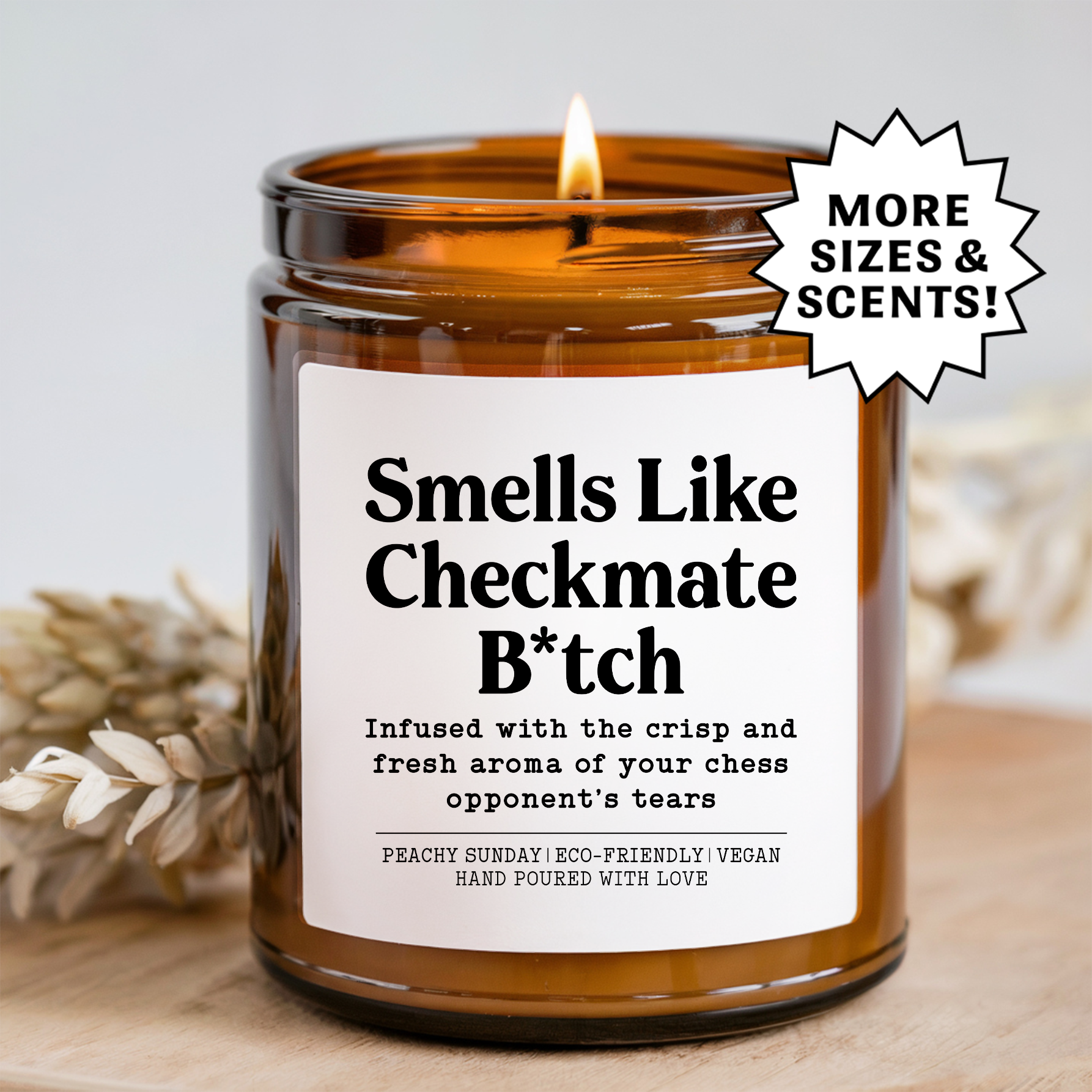Smells Like Checkmate B-tch Infused With The Crisp Candle