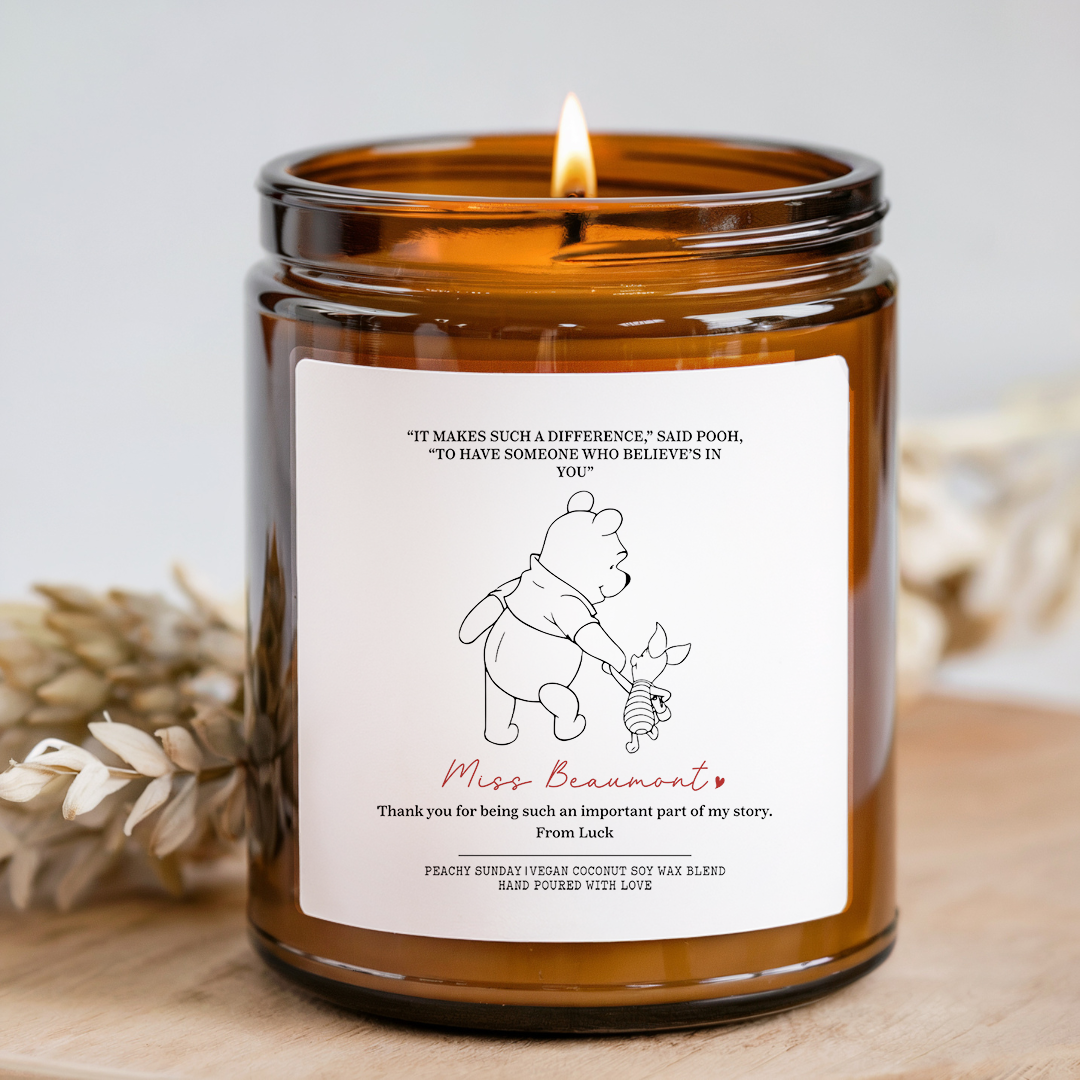 Personalized Teacher Thank You Candle