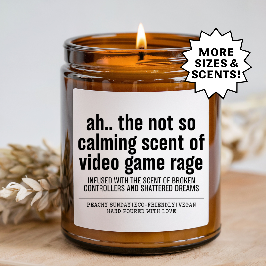 Funny Gamer Smells Like Video Games & Chaos Candle