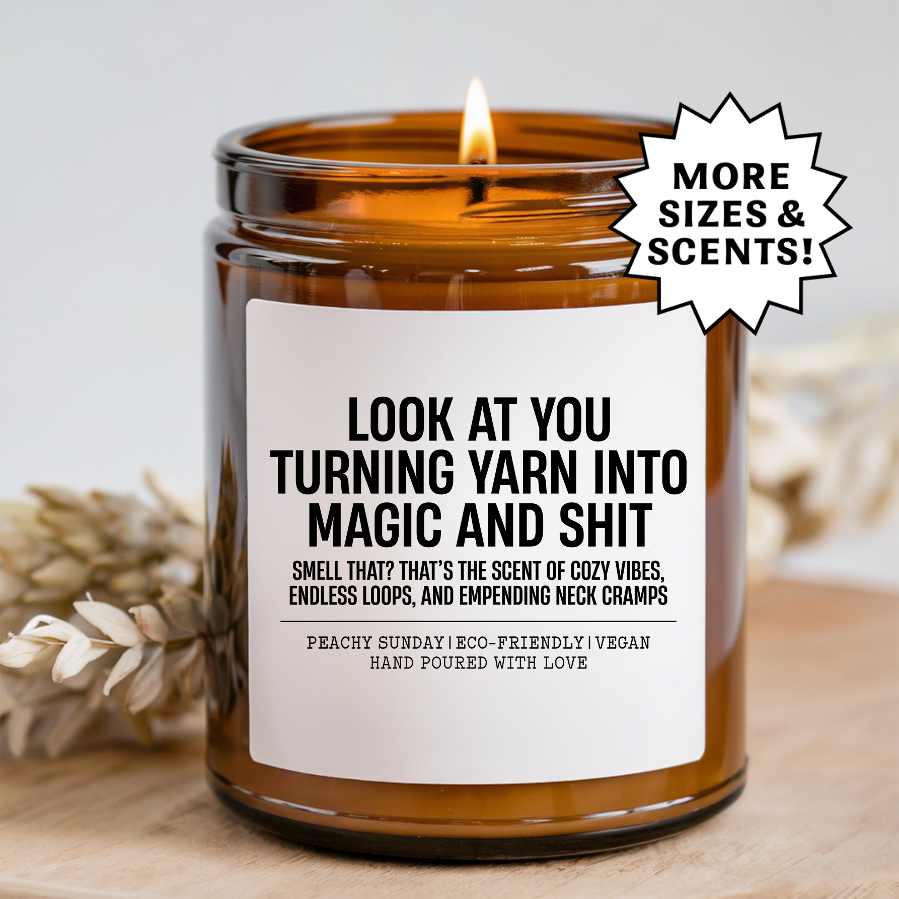 Look At You Turning Yarn Into Magic Candle